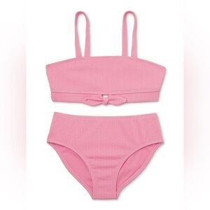 Wonder Nation Girls Tie Up Front Bikini Swimsuit